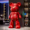 Padrão de Couro Urso Violento Ornamento de Chão Áudio Bluetooth Gabinete de TV Mesa Lateral de Sofá Presente de Inauguração Decoração de Casa