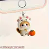 Bestseller internacional: Pingente de protetor de poeira para celular em acrílico de gato e coelho fofo, adequado para dispositivos Tipo-C e Apple