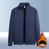 Conjunto esportivo masculino com cardigã, algodão grosso respirável para outono e inverno, corte solto, tamanhos grandes, moletom casual