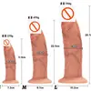 Brinquedo Adulto Silicone Realista Carne Macia Pênis Falso Falo Realista Masturbador de Empurrar Manual Dispositivo Feminino