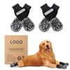 Explosiones transfronterizas Calcetines para mascotas Impermeables Antideslizantes Calcetines para perros para exteriores Perro pequeño y mediano Cubre pies Calcetines navideños para perros Cubre calcetines