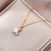 Colar Feminino Internet Celebridade Água Doce Pérola Coelho Colar Nicho Novo Estilo Design Sense Pingente Elegante Simples Clavícula Corrente