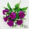 Flor Artificial Única, Flor Rosa Falsa, Flor Seca Decorativa, Flor de Seda, Flor de Tecido, Flor de Plástico, Flor para Decoração de Ambiente, Pequeno Buquê
