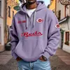 Sitio Web Independiente Transfronterizo Moda Masculina Nueva Más Vendido Bolsillo Múltiple Cremallera Nueva Sudadera Comercio Exterior Sudadera de Moda Serie NFL