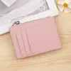 Portatarjetas Nuevo Punto Transfronterizo Estilo Japonés Billetera Pequeña Simple Ranura para Múltiples Tarjetas Bolsa para Identificación Bolsa para Monedas con Cremallera Bolsa de Almacenamiento