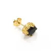 Nuevos pendientes de aro con cruz de circón incrustado de estilo retro de alta gama, pendientes de acero de titanio simples y versátiles para hombres y mujeres, estilo japonés y coreano, venta directa