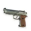 Mini Modelo de Pistola Beretta de Metal Juguete del Juego Pubg, Réplica Militar de Metal Completo, No Dispara