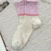 Calcetines para Mujer Hechos de Algodón Peinado para Primavera y Verano, Calcetines Finos de Malla Hueca sin Costuras hasta la Mitad de la Pantorrilla, Algodón Puro, Absorbentes de Sudor, Transpirables, Calcetines Holgados