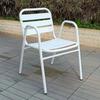 Juego de Mesa y Sillas para Uso en Exteriores, Mesa Redonda de Acero al Carbono, Sillas de Aleación de Aluminio, Adecuado para Terraza, Balcón, Cafetería de Té con Leche, Diseño Moderno y Sencillo