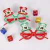 Nuevas gafas decorativas navideñas para adultos y niños, regalo de Navidad, suministros para fiestas, marcos de gafas creativos, venta al por mayor