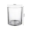 En Stock, Varios Tamaños de Vasos para Velas, Portavelas de Vidrio para Aromaterapia, Decoraciones para el Hogar, Vasos de Vidrio Espesado para Velas de ml