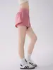 Shorts de Yoga Transpirables de Secado Rápido para Mujer, de Cintura Alta, Levanta Glúteos, Anti-Exposición, con Bolsillos, Shorts Deportivos para Pilates y Fitness
