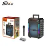 Altavoz Bluetooth RGB de Alto Volumen para Exteriores de 12 pulgadas con Micrófono, Dispositivo de Karaoke Adecuado para Escenarios y Plazas