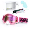 Set de Casco de Motocicleta Clásico en Stock, Gafas Todoterreno, Gafas de Exterior a Prueba de Viento, Gafas de Esquí UV, Gafas de Montar
