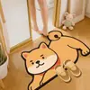 Tapete de Chão de Lama Diatomácea Animal Fofo e Criativo, Tapete de Pé Absorvente para Banheiro, Tapete Seco, Tapete Antiderrapante para Banheiro, Tapete de Pé