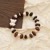 Cadena para Teléfono Móvil de Grano de Café Real Natural Pulsera Creativa de Grano de Café Calabaza DIY Mejor Regalo para Amiga Lugar Turístico Venta Caliente Suministro