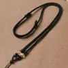 Collar de Cuerda con Cuentas Transparentes de los Doce Signos del Zodiaco Colgante Tejido a Mano Cuerda para Colgar Correa para el Cuello Ajustable para Hombres y Mujeres