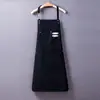 Delantal con Logo Impreso Personalizado de Fábrica para Cocina Casera Catering Pintura Ropa de Trabajo Lisa Delantal Delantal Al por Mayor