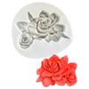 Molde de Silicone Flor Gardênia Frangipani Molde de Gesso para Aromaterapia Molde para Bolo de Chocolate Fondant