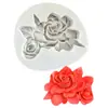Jardín de Flores Gardenia Flor Plumeria Flor de Lirio Margarita Vela Aromática Molde de Silicona diy Piedra Difusora Molde de Yeso