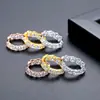 Jinse Transfronterizo Más Vendido Nuevo Pendientes de Zirconia Chapados en Oro Real para Mujer Diseño Ins Elegante Versátil Hebilla de Oreja Venta al por Mayor