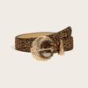 Cinturón para mujer estilo Ins recién llegado Corea del Sur todo fósforo moda decorativa jeans vintage estampado de leopardo cinturón fino para mujer en stock tendencia