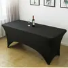 Capa de Mesa em Tecido Elástico 130g/m² Capa de Mesa de Poliéster Conjunto de Várias Peças Toalha de Mesa para Festa de Hotel Capa de Mesa para Exportação 6ft