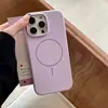 Funda Magnética Fina de Silicona Líquida para Teléfono 17 Adecuada para Apple 18Promax Simple 16 Terciopelo 15 Anti-Caída 13