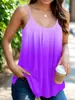 Ropa para Mujer de Tallas Grandes Transfronteriza Europea y Americana Estilo Degradado Tirantes Finos Camisola Fruncida Producto Nuevo 2026 Venta Caliente Transfronteriza