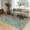 Alfombra de Piso de Terciopelo de Cristal con Diseño de Mariposa y Insecto para Sala de Estar, Alfombra Antideslizante Resistente al Desgaste para Área Grande, Alfombra Aislante