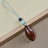 Pinça de caranguejo esculpida em sândalo verde peça de cabo de mão sândalo vermelho sândalo mãos ricas DIY celular pendurar chaveiro pingente acessórios