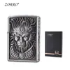 Zorro Zorro Goku Mono Mágico Tallado Viento Retro Encendedor de Queroseno Personalizado Metal Relieve Creativo Regalo