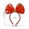 Diadema navideña con lazo transfronterizo, color arcoíris, con copos de nieve, para fiesta infantil, año nuevo