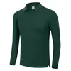 Camisa POLO de algodón logo estampado camiseta de manga larga primavera y otoño overol camisa cultural corporativa bordado personalizado herramientas