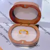 Anillo Flor Antigua Cepillada Color Arena Dorada Estilo Tienda de Oro Anillo para Dedo Índice Serpiente Nicho Joyería Versátil Ligera de Lujo Abierta
