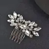 Accesorios para el Cabello Hechos a Mano de Cristal para Bodas Europeas y Americanas, Peines Pequeños, Peines Laterales, Pasadores, Pasadores Florales con Pedrería
