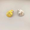 Pendientes de Moda Elegantes de Diamante con Forma de Concha Aguja de Plata 925 para Mujer Coreanos Lujo Ligero Alta Calidad Aguja de Plata Venta al por Mayor