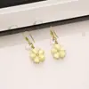 Moda nueva 2023 Corea del Sur Celebridad de Internet pendientes elegantes pendientes de flor para mujer pendientes de botón de flor de ópalo pendientes de gancho