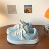 Zapatos Planos Originales de Versión Coreana con Bloques de Color Estampados de Nicho para Mujer, Tendencia Estilo Ins 2025 Otoño Nuevos Zapatillas Versátiles para Estudiantes