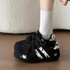 Tênis de treino vintage preto alemão para mulheres, novo design primavera/outono 2026, tênis esportivos casuais para mulheres