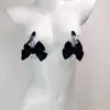 Broche de peito com laço de fita rosa com corrente Suprimentos femininos Ferramentas divertidas SM Sedução Clipe Yin Mamilo Plug anal