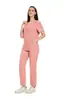 Comercio Exterior Amazon Conjunto de Scrubs Negros Delgados para Doctoras, Bata Quirúrgica para Enfermeras, Conjunto de Ropa de Trabajo Elástica con Cuello en V