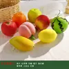 Conjunto de Frutas e Legumes de Simulação de Plástico Modelo Exibição Realista Brinquedo Ornamento Loja de Frutas e Legumes Decoração Adereço