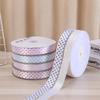 Cinta Básica de Color Sólido con Lunares Ondulados Accesorios de Ropa Decoración Cinta de Lunares Hecha a Mano DIY Decoración Cinta para Envolver Regalos