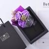 Ramo Estilo Coreano Rosas de Jabón Regalo de Navidad Flor de Jabón Creativa Pila en el Suelo Código QR Regalos Pequeños Venta al por Mayor