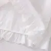 Camisa branca de manga longa com gola simples e elegante em renda, estilo japonês, para mulheres, blusa casual que rejuvenesce, outono 2026