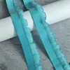 Tecido elástico colorido babado renda de fungo único acessórios roupas saia pêndulo acessórios de cabelo decoração de tecido elástico 1.6