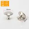 Pequena 906 Aço Inoxidável Escovado Moderno Minimalista Gaveta Gabinete Porta Estilo Europeu Metal Redonda Furo Único Pequena Maçaneta Gabinete
