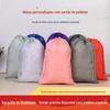 Poliéster cordão de bolso Nylon cordão Bag Oxford corda saco de bolso de viagem saco de armazenamento de arquivo saco logotipo imprimível
