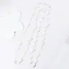 Colección Larga de Collares Superpuestos de Perlas Swarovski para Mujer, Estilo Lujo Ligero, Cadena Versátil para Suéter con un Toque de Alta Gama, Venta al por Mayor Otoño e Invierno